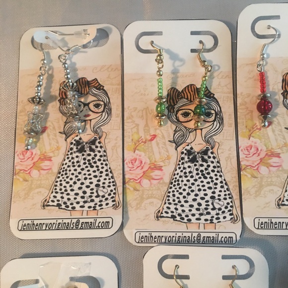 Colorful Homemade Earrings - Picture 2 of 7